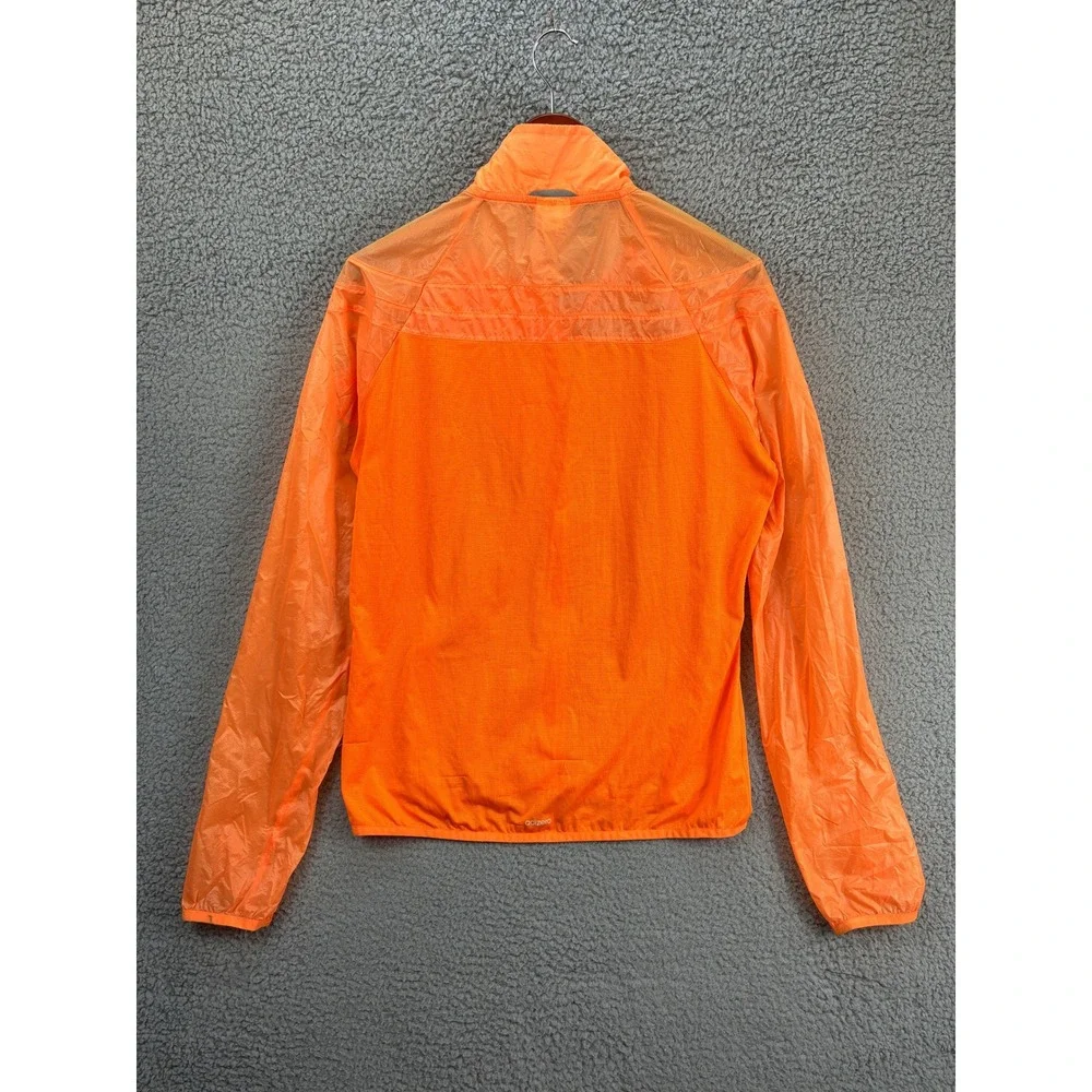 Adidas Adizero Pack It Running Windbreaker Jacket Mens M Orange Reflective